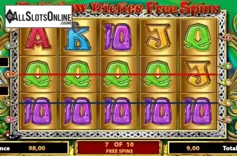 Screen 3. Rainbow Riches Free Spins from Barcrest