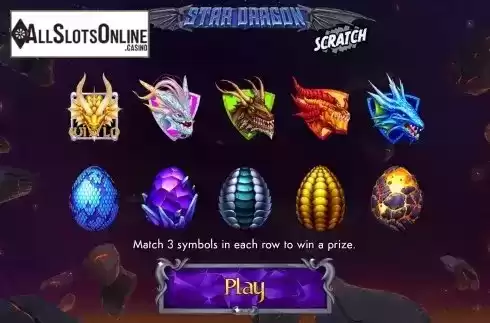 Prize Symbols screen