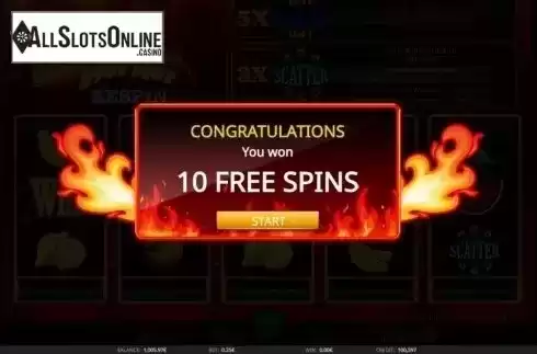 Free spins intro screen. Super Fast Hot Hot Respin from iSoftBet