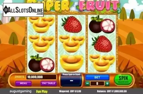Reel Screen. Super Fruit (August Gaming) from August Gaming