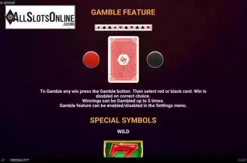 Gamble feature screen