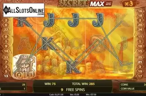 Free Spins 3. Secret of the Stones MAX from NetEnt