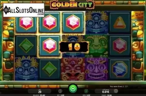 Win Screen. The Golden City (iSoftBet) from iSoftBet