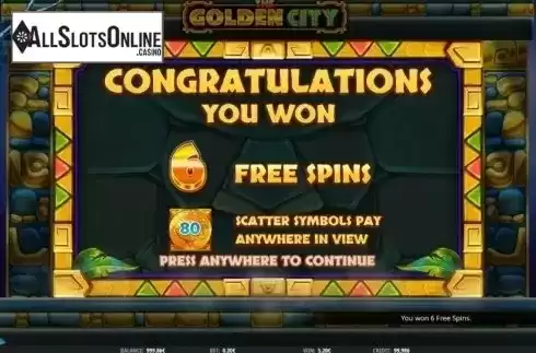 Free Spins 1. The Golden City (iSoftBet) from iSoftBet