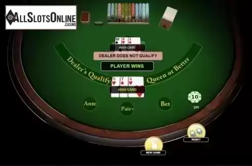 Game Screen 4. Three Card Poker (Habanero) from Habanero