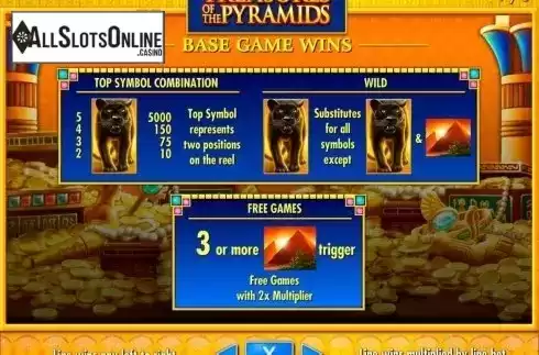 Screen2. Treasures of the Pyramids from IGT
