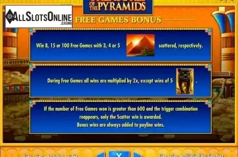 Screen4. Treasures of the Pyramids from IGT