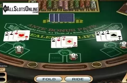 Game Screen. Triple Edge Poker (Betsoft) from Betsoft