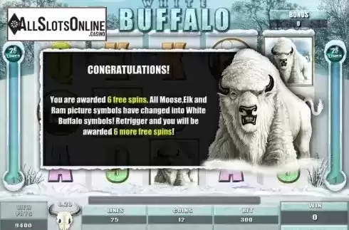 Screen 5. White Buffalo (Microgaming) from Microgaming