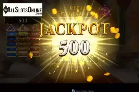 Jackpot Win screen
