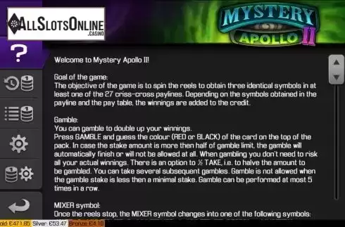 Feature screen 1. Mystery Joker (Apollo Games) from Apollo Games