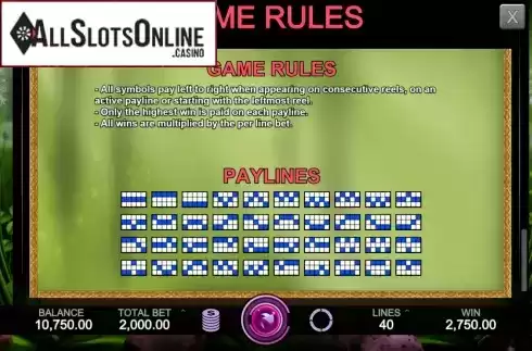 Paylines. Magic Forest (Caleta Gaming) from Caleta Gaming
