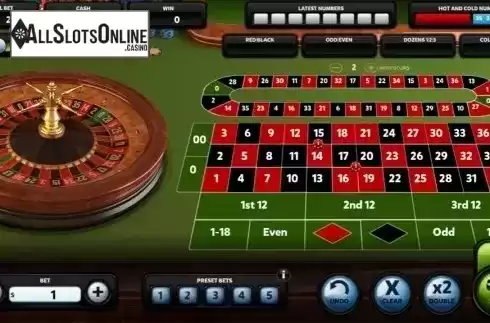 Game Screen 1. American Roulette (Red Rake) from Red Rake