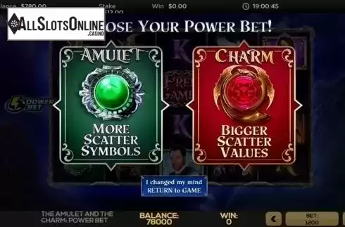 Power Bet 1. Amulet and Charm Power Bet from High 5 Games