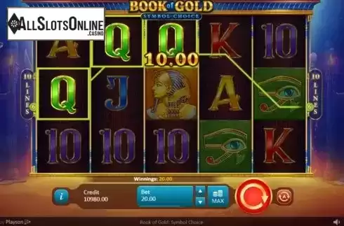 Win Screen 2. Book of Gold: Symbol Choice from Playson