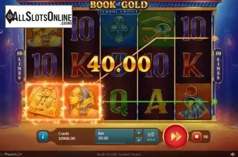 Win Screen 3. Book of Gold: Symbol Choice from Playson