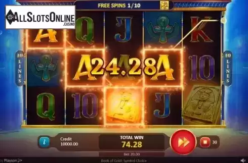 Free Spins 2. Book of Gold: Symbol Choice from Playson