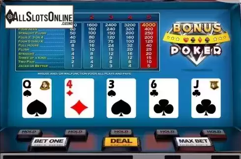 Game Screen 2. Bonus Poker (Nucleus Gaming) from Nucleus Gaming