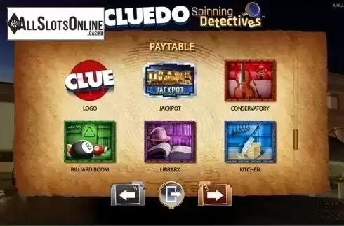 Screen5. CLUEDO Spinning Detectives from WMS