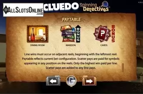 Screen6. CLUEDO Spinning Detectives from WMS