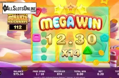 Mega Win. Candyways Bonanza Megaways from Hurricane Games