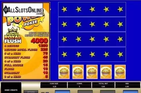 Game Screen. Deuces Wild MH (Microgaming) from Microgaming