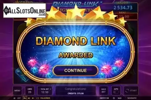 Bonus Game 1. Diamond Link Mighty Sevens from Greentube