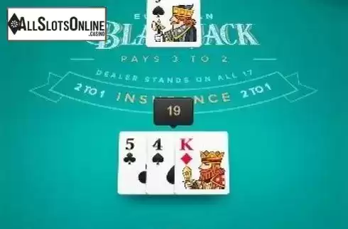 Game Screen 3. European Blackjack (PG Soft) from PG Soft