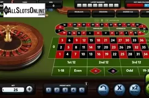 Game Screen 1. European Roulette (Red Rake) from Red Rake
