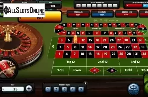 Game Screen 2. European Roulette (Red Rake) from Red Rake