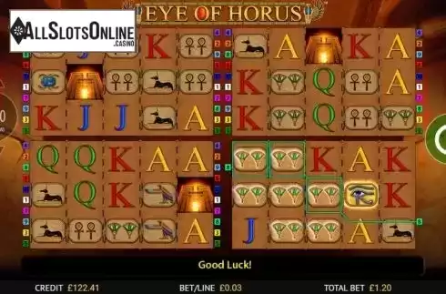 Game Screen 1. Eye Of Horus Power 4 Slots from Blueprint