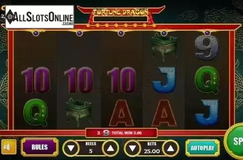 Win Screen. Fortune Dragon (Vela Gaming) from Vela Gaming