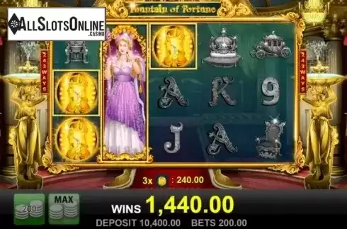 Win Screen. Fountain of Fortune (Merkur) from Merkur