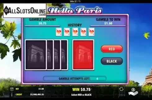 Gamble / Risk Game screen