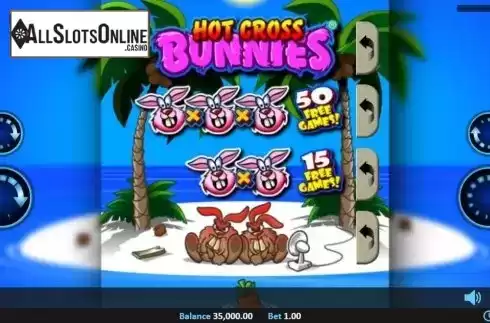 Game Screen 1. Hot Cross Bunnies Pull Tab from Realistic