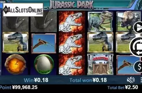 Win screen 2. Jurassic Park (Virtual Tech) from Virtual Tech