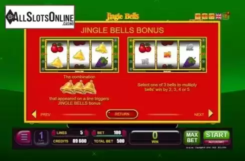 Bonus screen. Jingle Bells (Belatra Games) from Belatra Games
