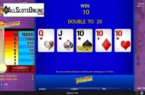 Gamble game win screen. Joker Poker (Espresso Games) from Espresso Games