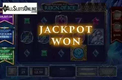 Jackpot. Kingdoms Rise: Reign of Ice from Playtech Origins