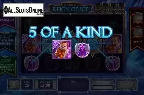 5 of a Kind. Kingdoms Rise: Reign of Ice from Playtech Origins