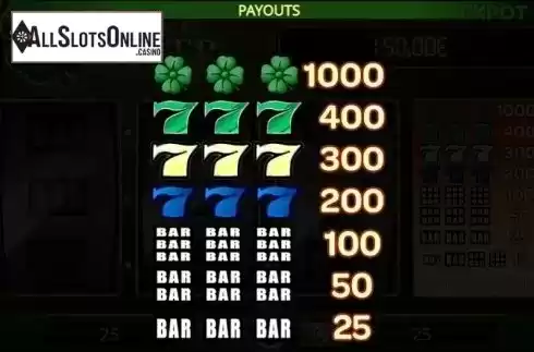 Paytable 1. Lucky Clover (New) iSoftBet from iSoftBet