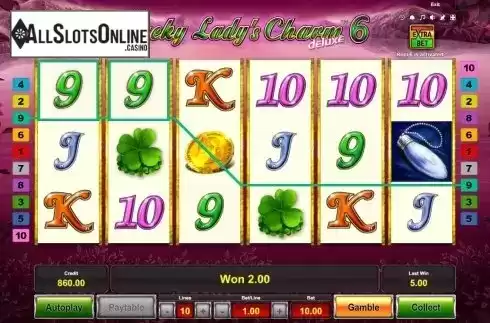 Win Screen 2. Lucky Ladyʼs Charm deluxe 6 from Greentube