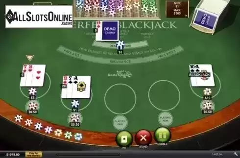 Game workflow 2. Perfect Blackjack (Playtech) from Playtech