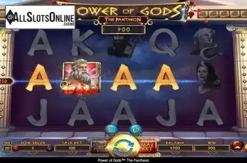 Win Screen 1. Power of Gods: The Pantheon from Wazdan