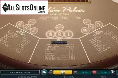 Start Screen. Ride'm Poker (Nucleus Gaming) from Nucleus Gaming