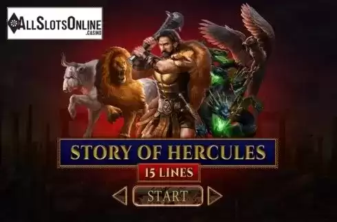 Start Screen. Story of Hercules 15 lines from Spinomenal