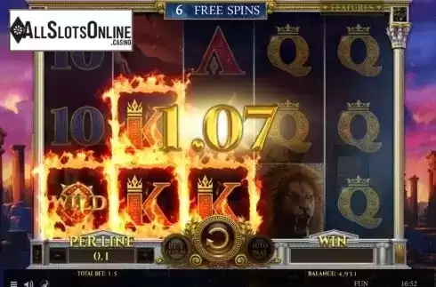 Free Spins 3. Story of Hercules 15 lines from Spinomenal