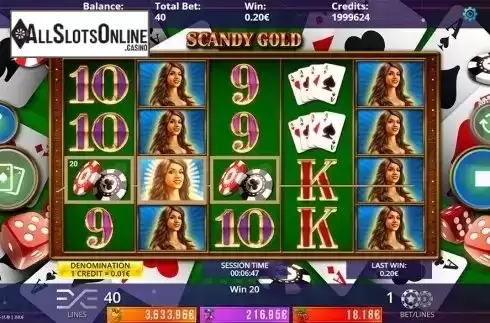 Win screen 2. Scandy Gold Fruits Jackpot from DLV