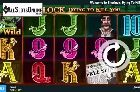 Reel Screen. Sherlock: Dying to Kill You from Slot Factory