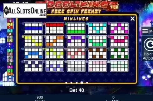 Paytable 4. Reel King™ Free Spin Frenzy from Greentube